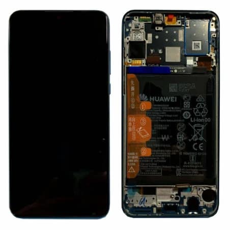 Ecran Huawei P30 Lite Noir OFFICIEL avec chassis