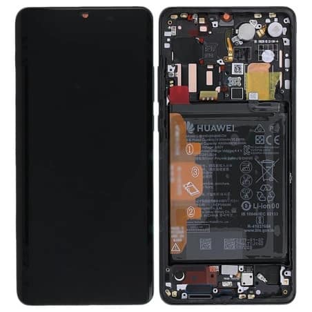 Ecran Huawei P30 Pro Noir OFFICIEL avec chassis