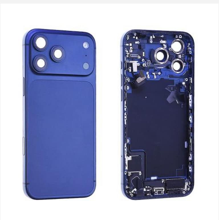 Vitre Arrière + Châssis iPhone 17 Pro Max Bleu ( Originale )