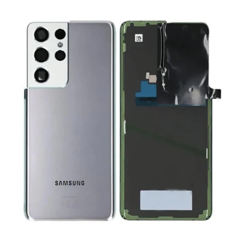 Vitre arrière Argent OFFICIELLE Samsung Galaxy S21 Ultra 5G