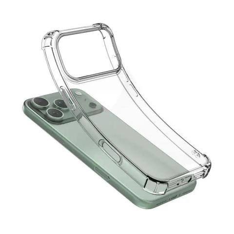 Coque Silicone Transparente iPhone 17 Pro Max Antichoc Angles Renforcés + Protection Caméra – Image 2